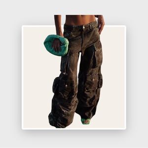 BRAND NEW!!! Tie dye green cargo pants (Attico dupe)